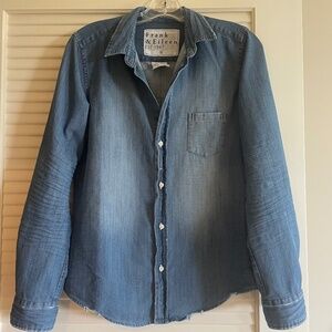 Frank & Eileen Barry Denim Shirt M NWOT